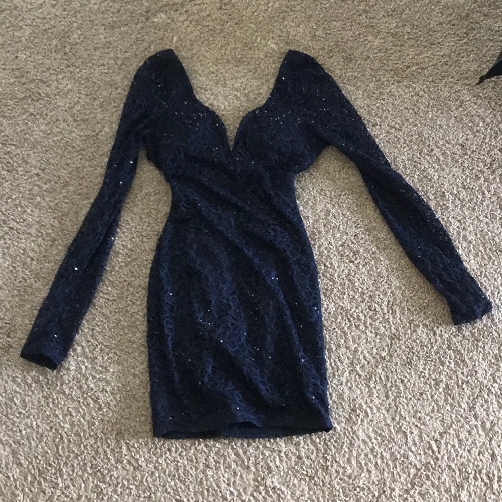 Dark blue formal dress